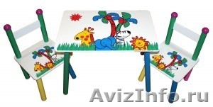 детская мебель стол и два стула - Изображение #1, Объявление #432974