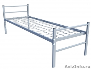 Кровати металлические одноярусные, для бытовок, кровати двухъярусные дёшево - Изображение #3, Объявление #1480239